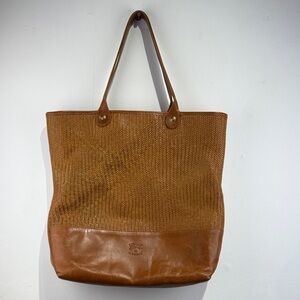 Il Bisonte Spectacular Woven Leather Tote Bag - Made in Italy